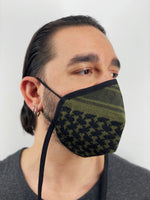 Load image into Gallery viewer, COVER MASK  •  black|green

