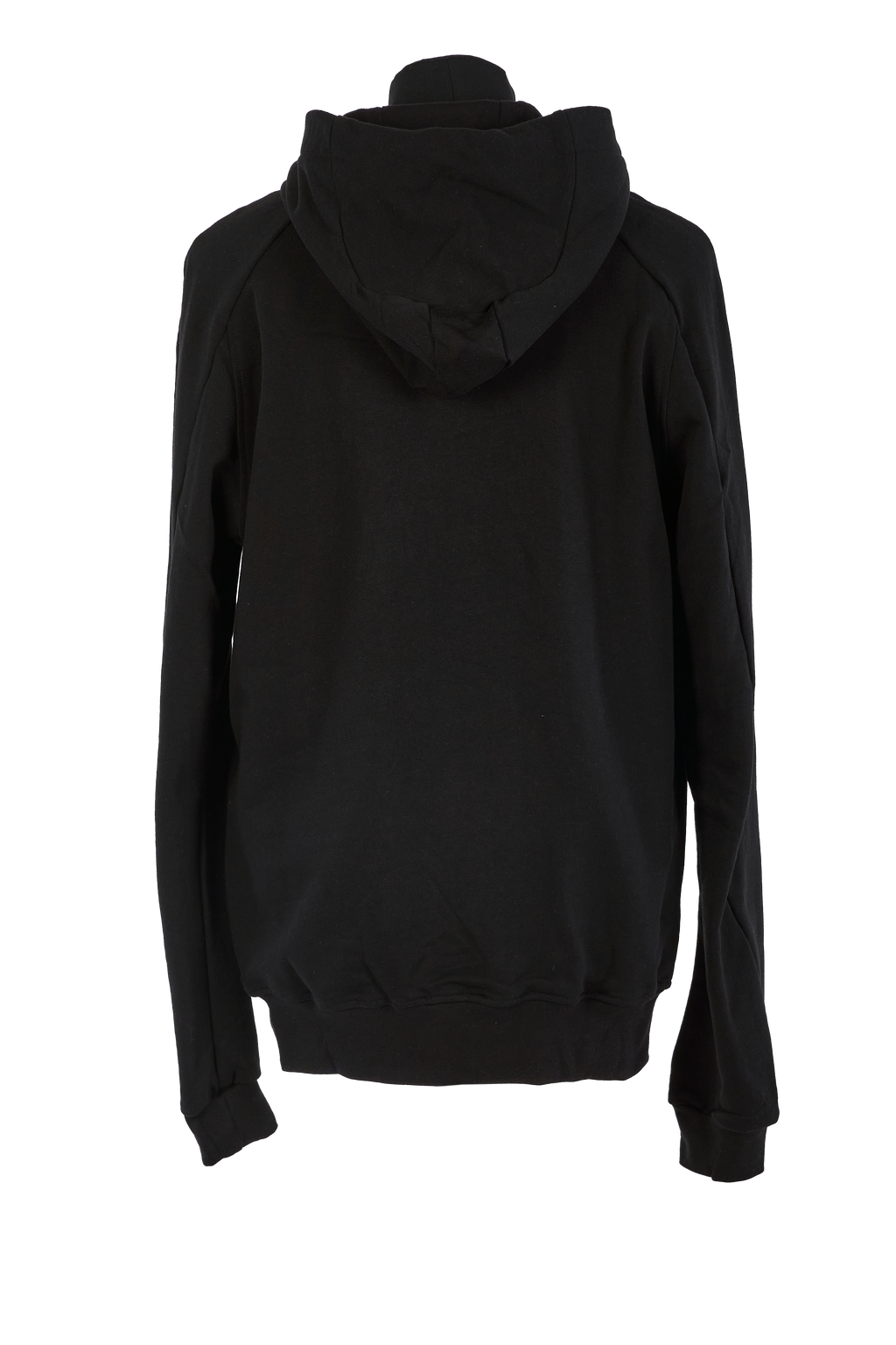 hooded sweatshirt with print  •  black
