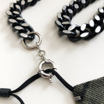 Load image into Gallery viewer, CHUNKY NECKCHAIN.  silver|black
