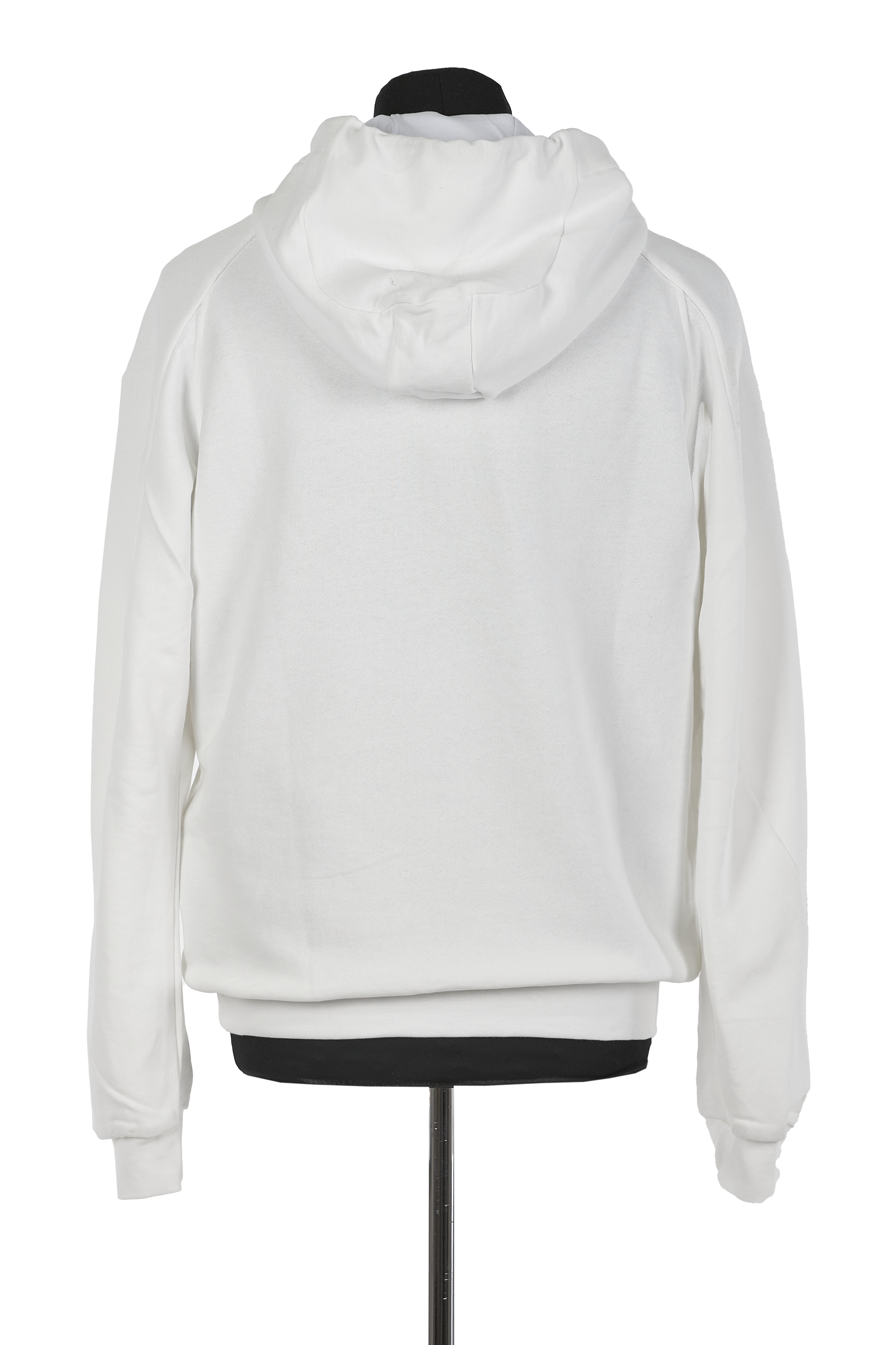 hooded sweatshirt with print  •  off-white
