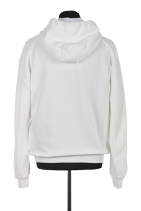 hooded sweatshirt with print  •  off-white