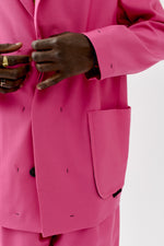 Load image into Gallery viewer, PINK UNSTRUCTURED JACKET
